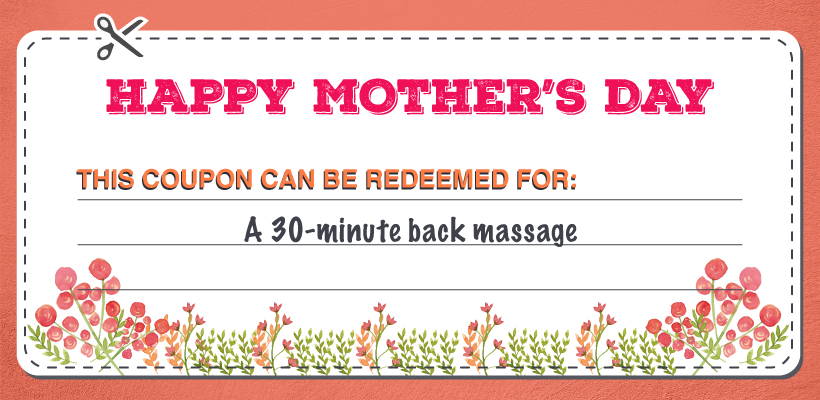 30-Minute Back Massage Mother's Day coupon